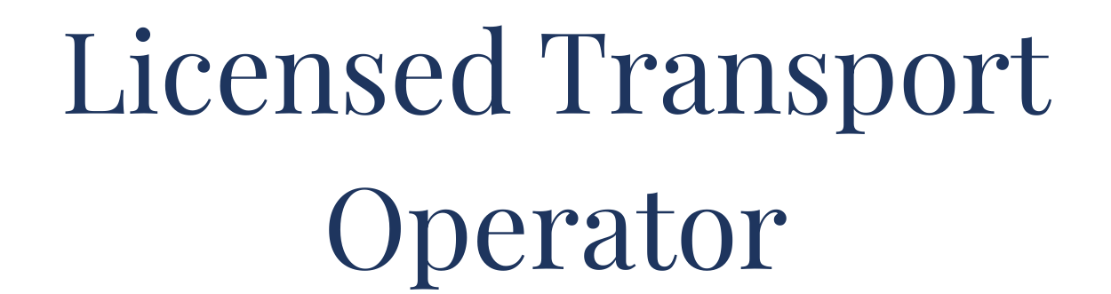 Licensed Transport Operator